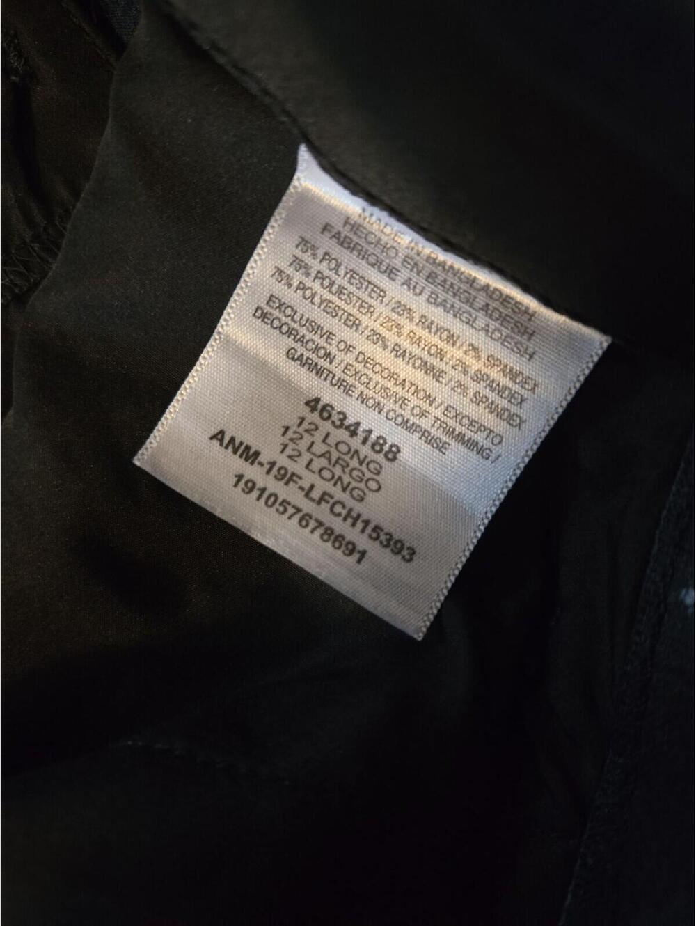Lee Flex Motion Regular Fit Straight Leg Plaid Trousers Size 12 Long - Picture 5 of 5